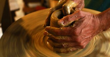 potter shaping a clay pot to represent the system molding a cop