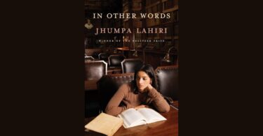 In Other Words Jhumpa Lahiri Book Cover